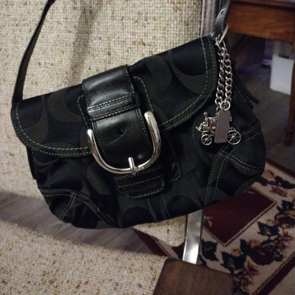 Small black Coach purse